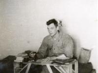 Herbert Kallish, my room mate in Bognor Regis, England. (Co. C, 634th TD Bn). [Photo courtesy of Mike Getten, son of Jean Getten and nephew of Lynes Getten; both 634th TDBn soldiers] : Herbert Kallish, Company C, 634th Tank Destroyer Battallion.