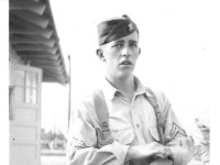 Corporal Joly, at Camp Claiborne, Louisiana [Photo courtesy of Mike Getten, son of Jean Getten and nephew of Lynes Getten; both 634th TDBn soldiers] : 634th TDBn, Tank Destroyers, Camp Claiborne, CPL Joly