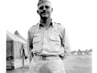 Major Hanson, former 151st FA Battery Commander, at Camp Claiborne, Louisiana.  [Photo courtesy of Mike Getten, son of Jean Getten and nephew of Lynes Getten; both 634th TDBn soldiers] : 634th TDBn, 634th TDBn, 634th TDBn, 634th TDBn, 634th TDBn, 634th TDBn