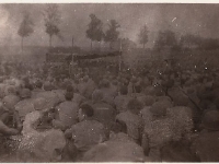 "USO Crowd" [Courtesy of Cpl Howard Skaggs, Co. A, 634th TD Bn.]