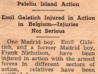 Galitech wounded in Europe.    Photo courtesy of Emil Galetich's daughters: Gail Longhenry and Debbie Grow.